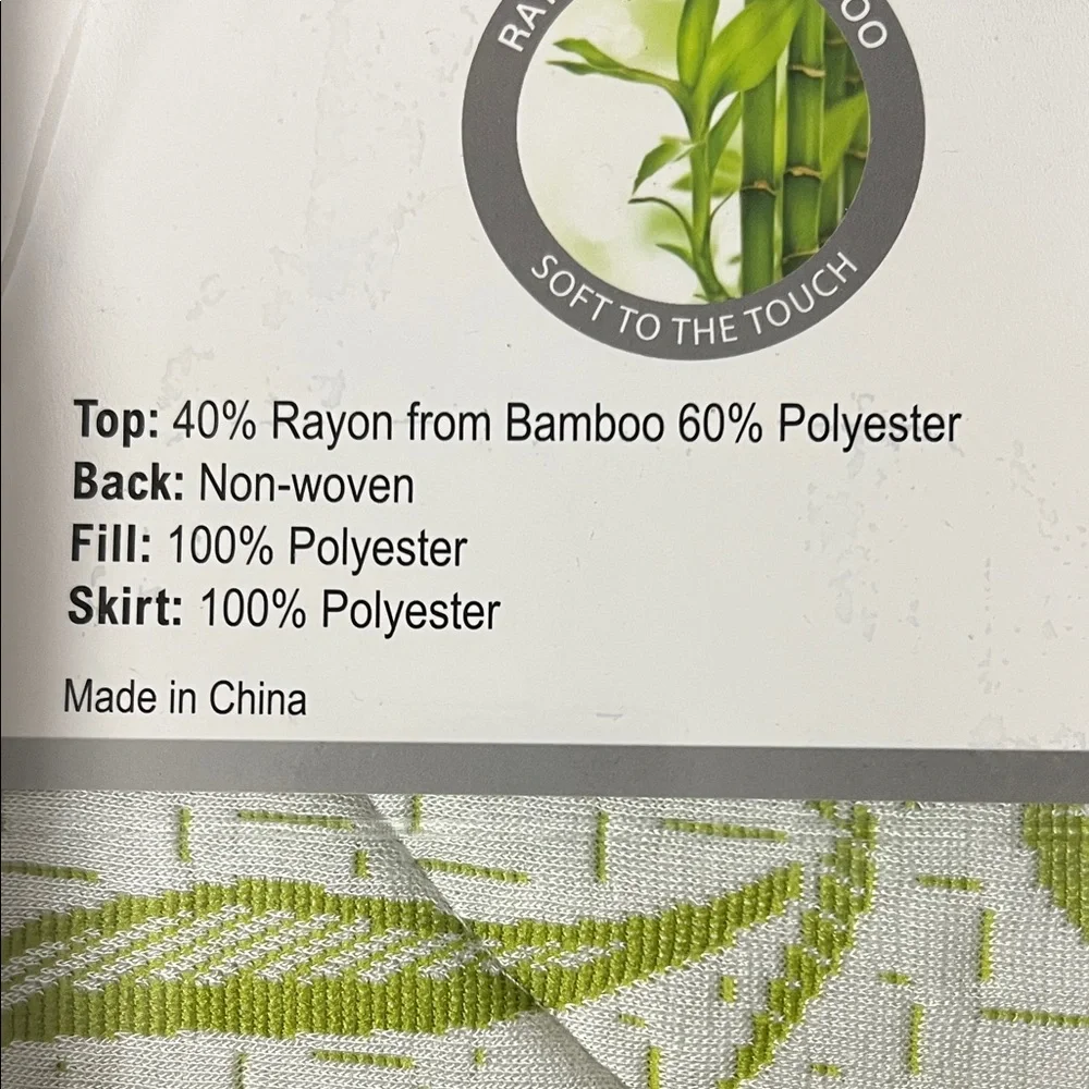 Bamboo Jacquard Mattress Pad - Green -